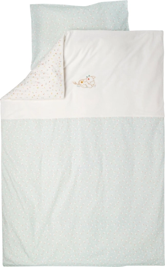 Nattou 2 részes kiságy ágyneműgarnitúra 100 × 140 cm és 40 × 60 cm Mila, Zoe & Lana