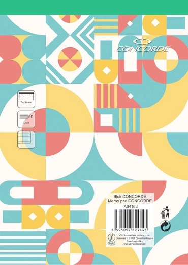 A4-es kockás jegyzettömb, 50 lap