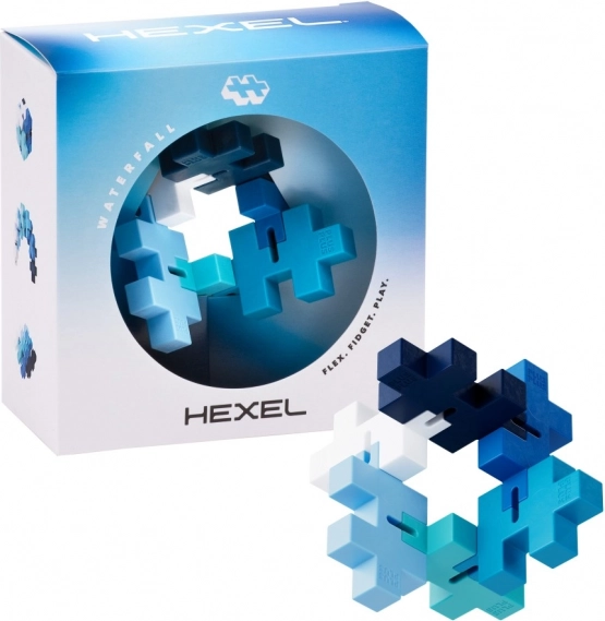 Plus-Plus Hexel Waterfall antistressz fidget BIG elemekből