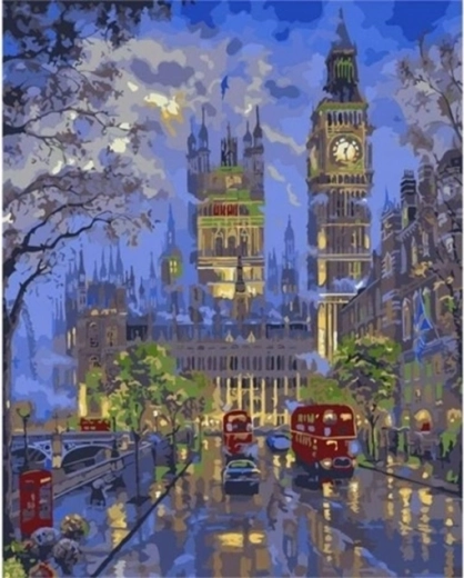 Norimpex Festés számok szerint: London éjjel 40 × 50 cm