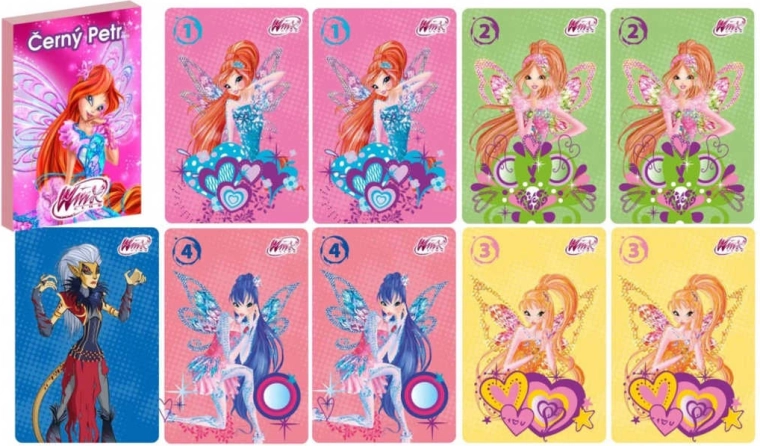 Fekete Péter kártyajáték Winx Club