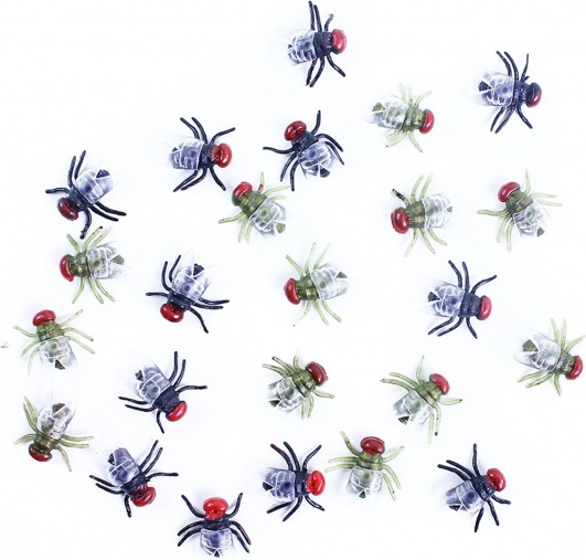 Halloween dekoráció legyekkel