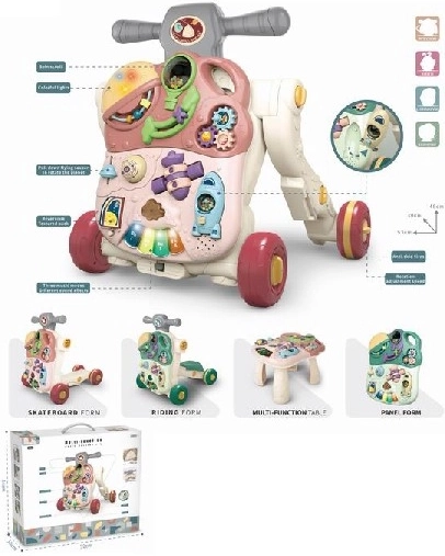 Rózsaszín fa járássegítő gyerekeknek interaktív tevékenységekkel