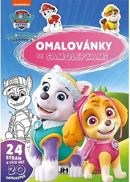 A4-es színező matricákkal – PAW PATROL