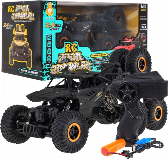 Zöld RC Rock Crawler gyerekeknek 6+ 1:10 terepjáró, 6x6 hajtás