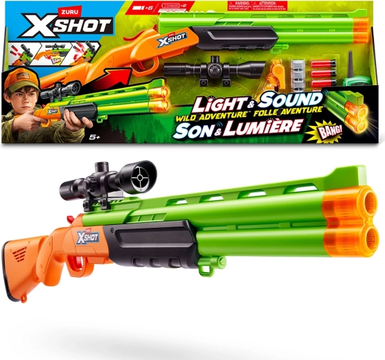 X-SHOT puska célzókészülékkel, 6 hablövedék