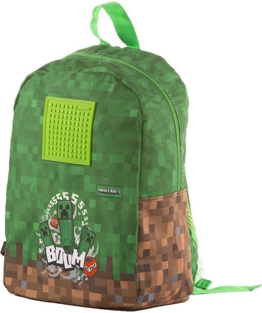 Pixie Crew Minecraft szilikon hátizsák 30x35 cm, zöld, pixeles kockákkal, tasakban