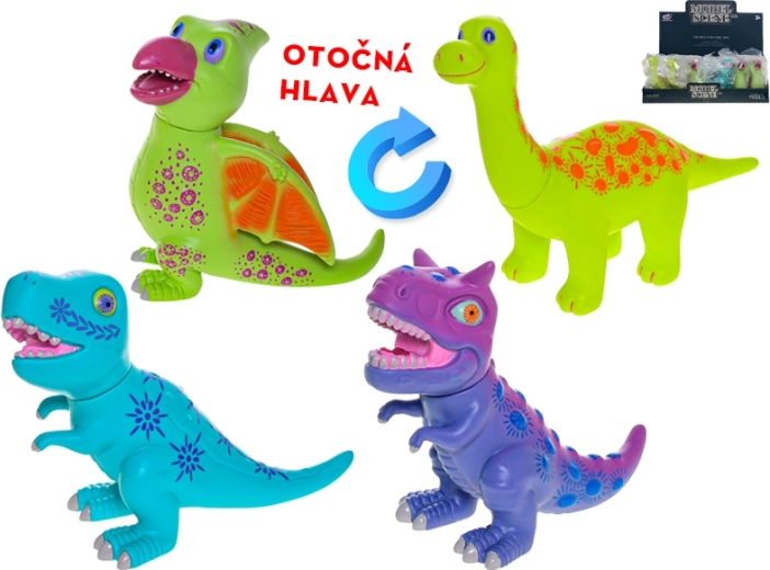 Dínófigura 15,5 cm – Brontosaurus, Velociraptor, Pterodaktil, T‑Rex