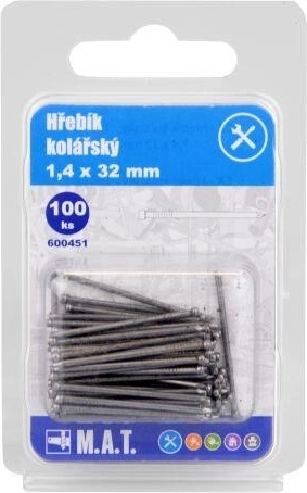 Kárpitos szegek 32 × 1,4 mm, 100 db