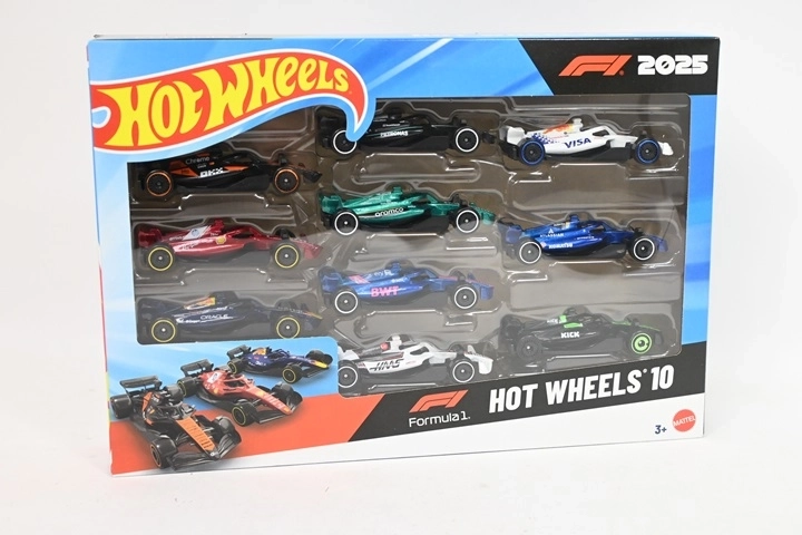 Hot Wheels Formula 1 Race Team autószett, 10 db