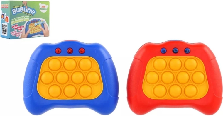 Elektronikus pop-it játék Bubble Pops – világító buborékok, 4 játékmód, 2 szín