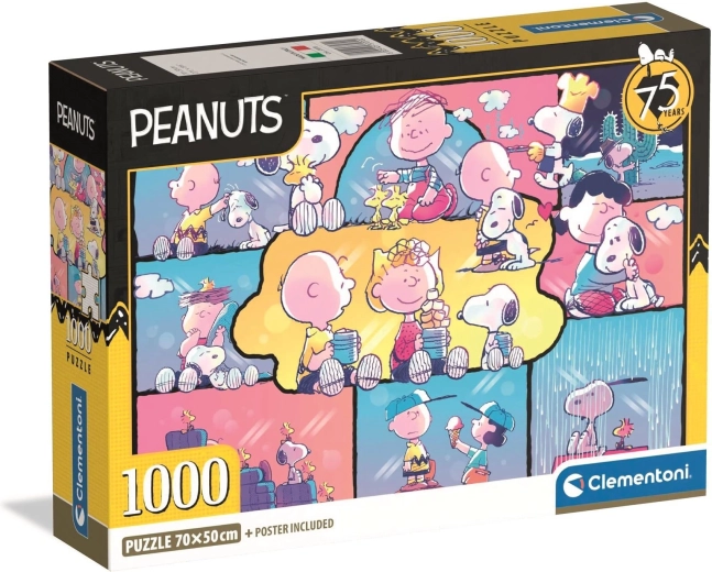 CLEMENTONI Peanuts puzzle: Snoopy és barátai, 1000 darabos