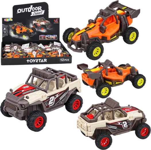 Terepjáró buggy fényekkel és hangokkal, 14 cm - 1 darab