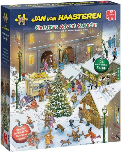 Jumbo adventi naptár Jan van Haasteren puzzle-ökkel