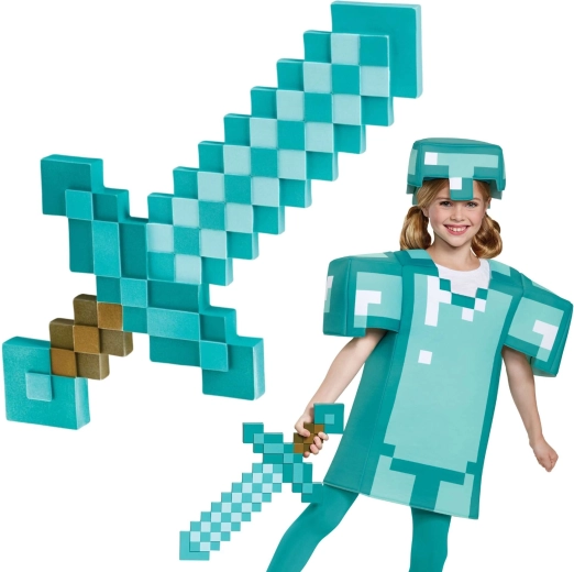 Minecraft gyémántkard 51 cm – gyerek farsangi és cosplay kiegészítők