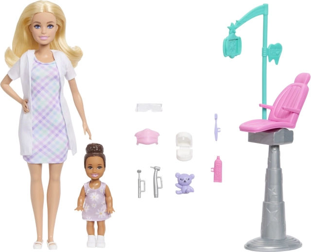 Barbie fogorvosnő játékszett, szőke