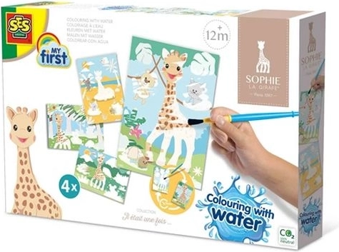 SES Sophie la girafe varázslatos vízzel festés