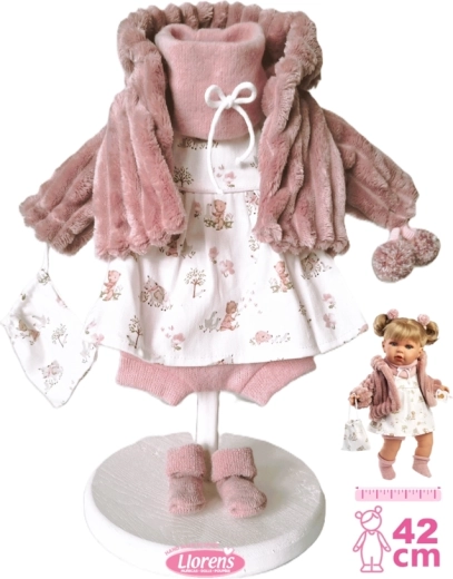 Llorens babaruha 42 cm-es babához kiegészítő szettel