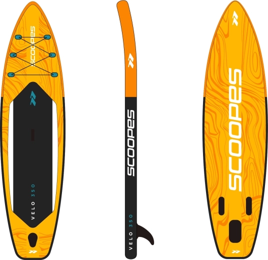 felfújható paddleboard LAGO 320 cm kiegészítő szettel, sárga