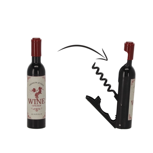 Mágneses, palack alakú dugóhúzó