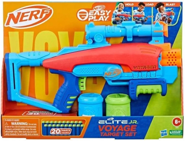 Nerf Elite Junior Voyager Target Set – gyerek pisztoly lövedékekkel és céltáblákkal