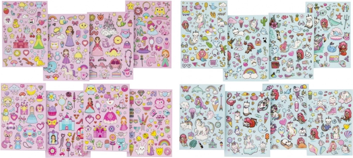 Csillogó matricás könyv: Egyszarvú/Tengeri sellő