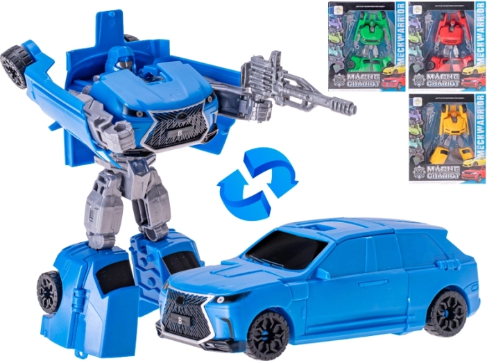Átalakuló autó robot 14,5 cm fegyverrel