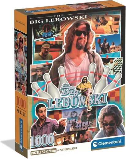 Clementoni puzzle Kultfilmek: A nagy Lebowski 1000 darab