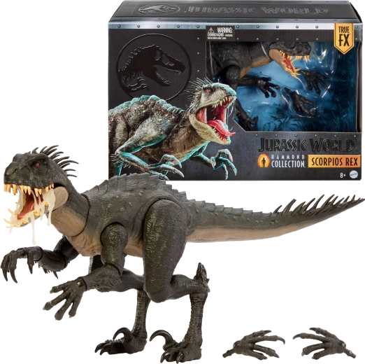 Mattel Jurassic World Hammond Collection Scorpios Rex – 43 cm-es gyűjtői dinoszauruszfigura