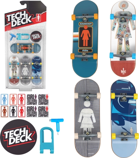 Tech Deck Girl Skate fingerboardek – 4 db
