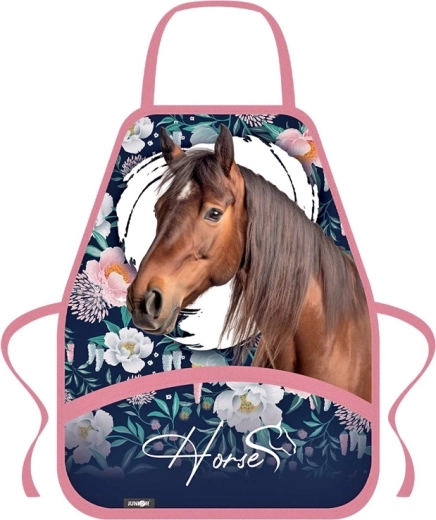 Gyermek kötény rajz- és kézműves foglalkozásokhoz Horse – 1 db
