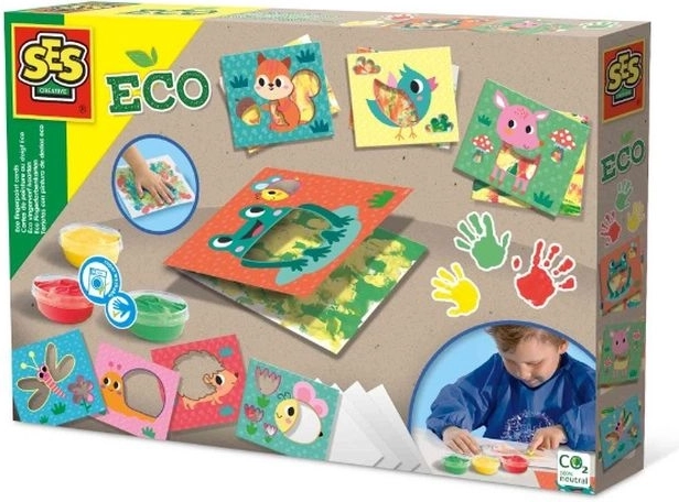 SES Creative eco ujjfestés állatos sablonokkal