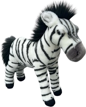 Plüss zebra álló 30 cm