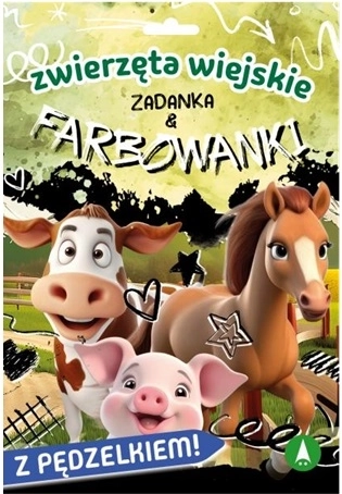 Feladatok és vízfestős kifestők – farmállatok