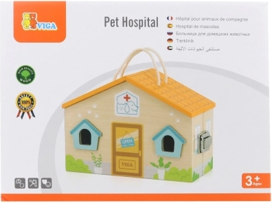Fából készült Állatkórház VIGA Játék