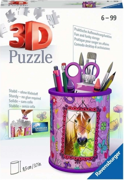 RAVENSBURGER 3D puzzle ceruzatartó – ló, 57 darab