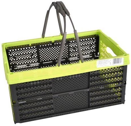 Összecsukható bevásárlókosár 2 fogantyúval, 16 l, 40 × 27 × 20 cm – vegyes színek