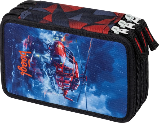 Háromszintes iskolai tolltartó Mentők GRS