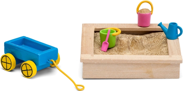 Lundby kiegészítők babaházhoz – homokozó játékszettel