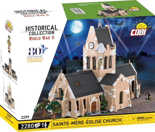 Téglatemplom Sainte-Mere-Eglise