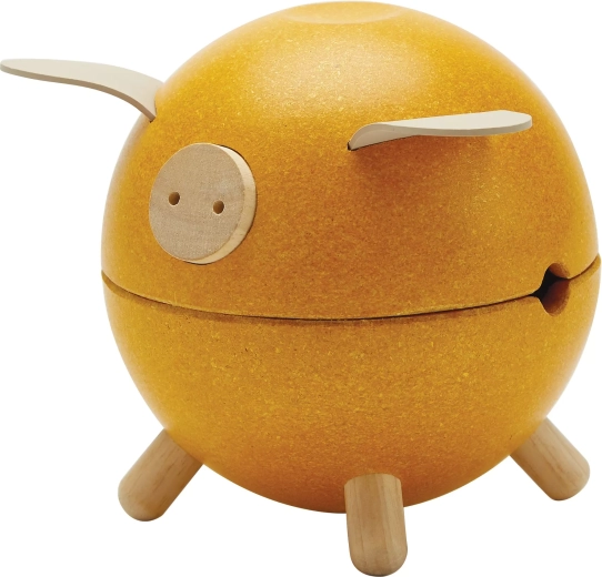 PlanToys fa persely sárga malacka Orchard