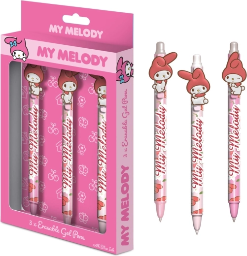 My Melody radírozható zselés toll készlet, 3 db