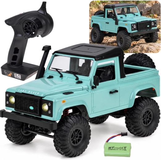 Távirányítós terepjáró Land Rover Defender pickup 4x4 1:12