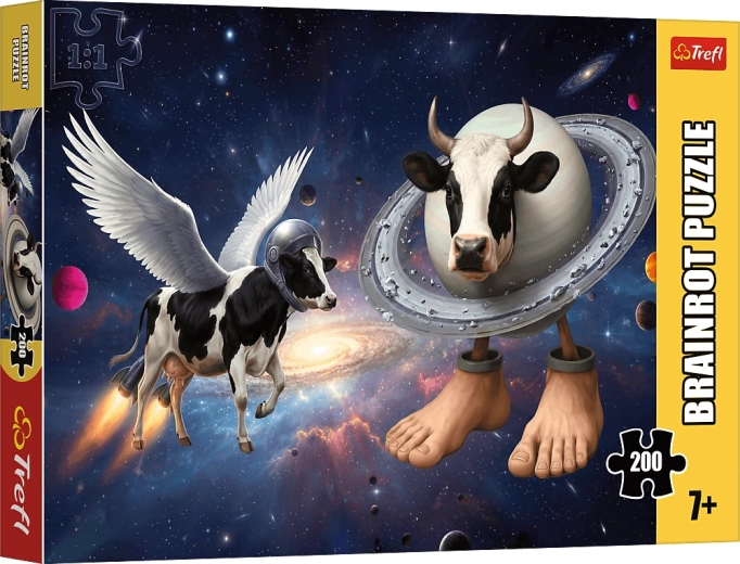 Trefl Puzzle BrainRots: Crazy Cow 200 darabos