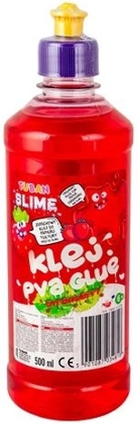 Tuban PVA ragasztó slime (nyálka) készítéséhez, eper illatú, piros, 500 ml
