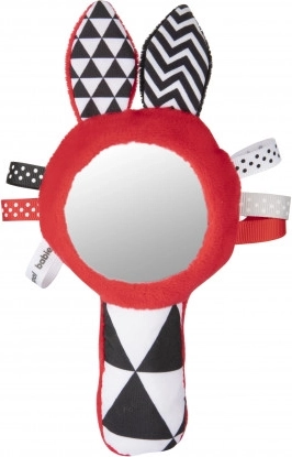 Canpol babies Kontrasztos sípoló csörgő tükörrel – SENSORY