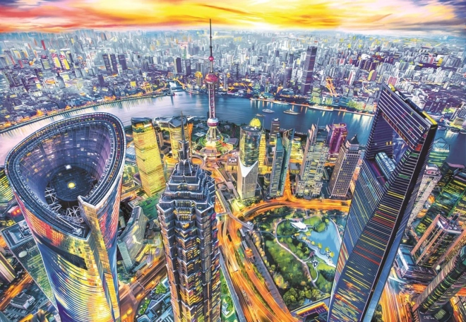 Kirakó Sanghaj Kilátás 2000 darab