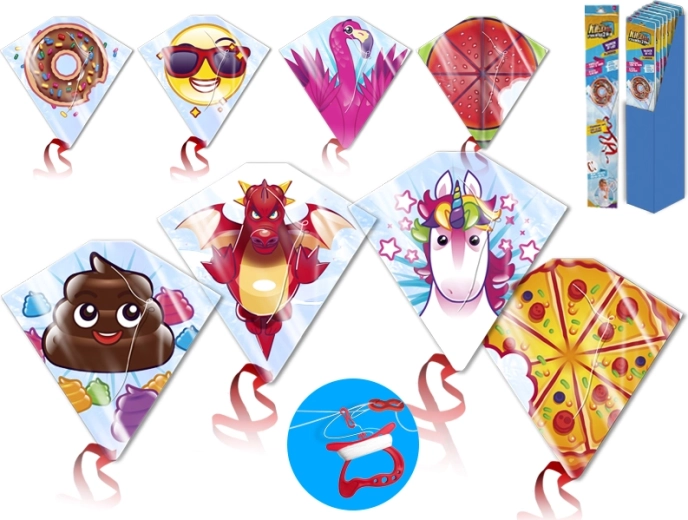 Gyerek sárkány 59 × 55 cm, különféle mintákkal