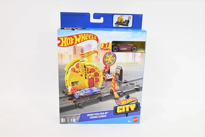 Hot Wheels City Induló pizzéria – játékszett kisautóval