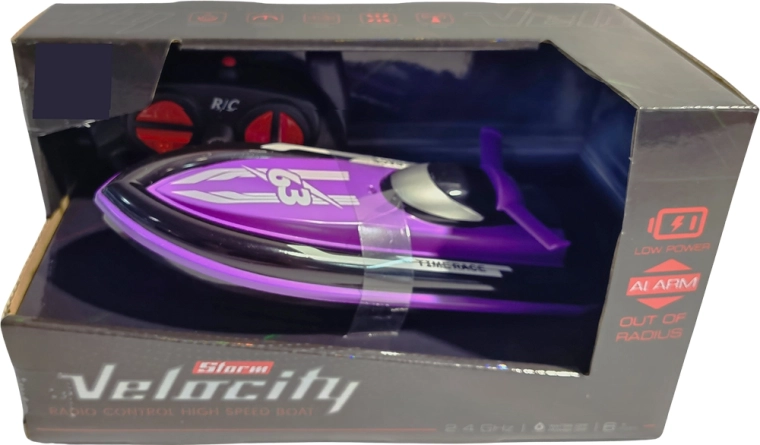 R/C gyors motorcsónak Velocity 1:16 2,4 GHz lila